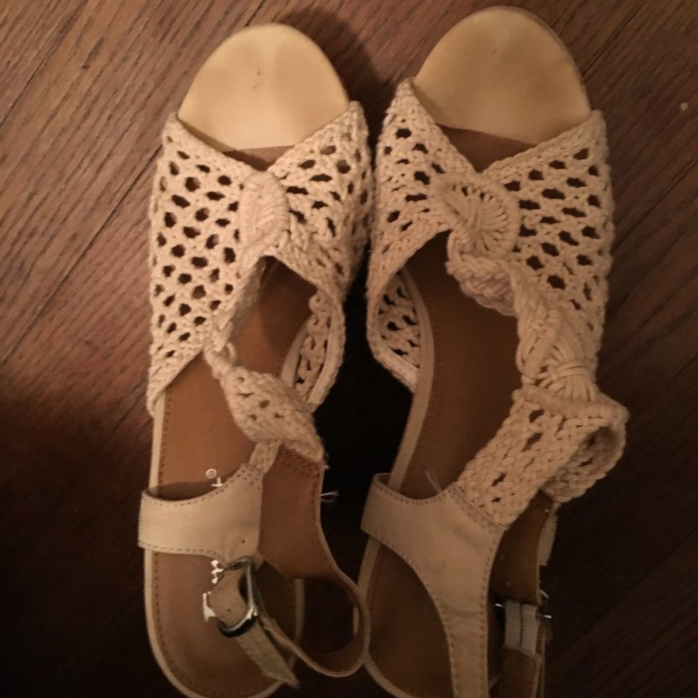 crochet sandals